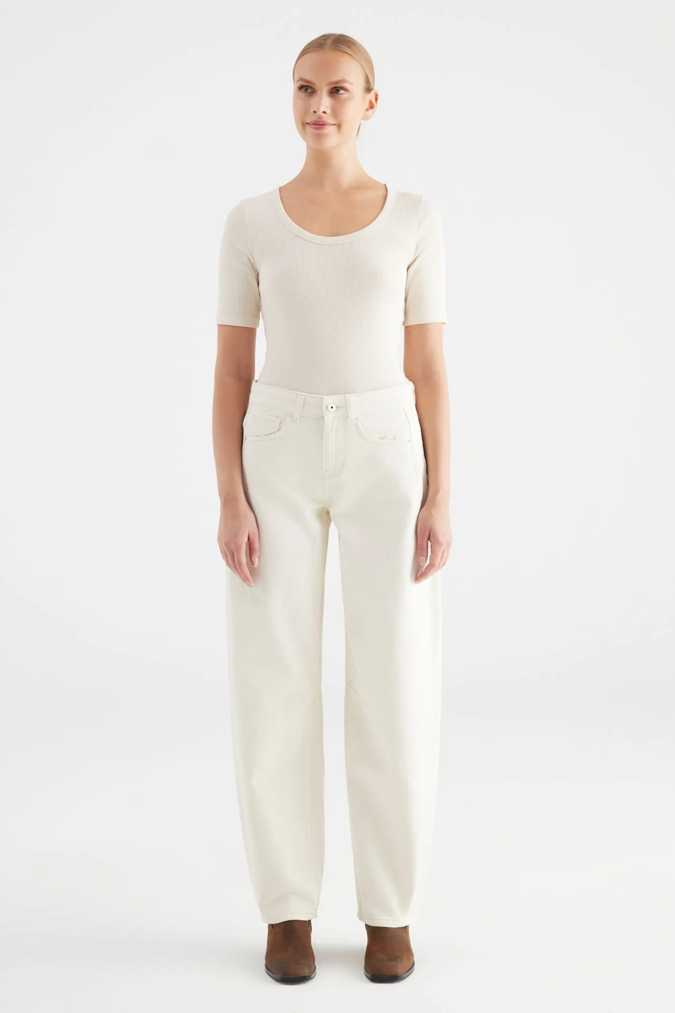 Cup Of Joe Clara Jeans ecru, damesjeans